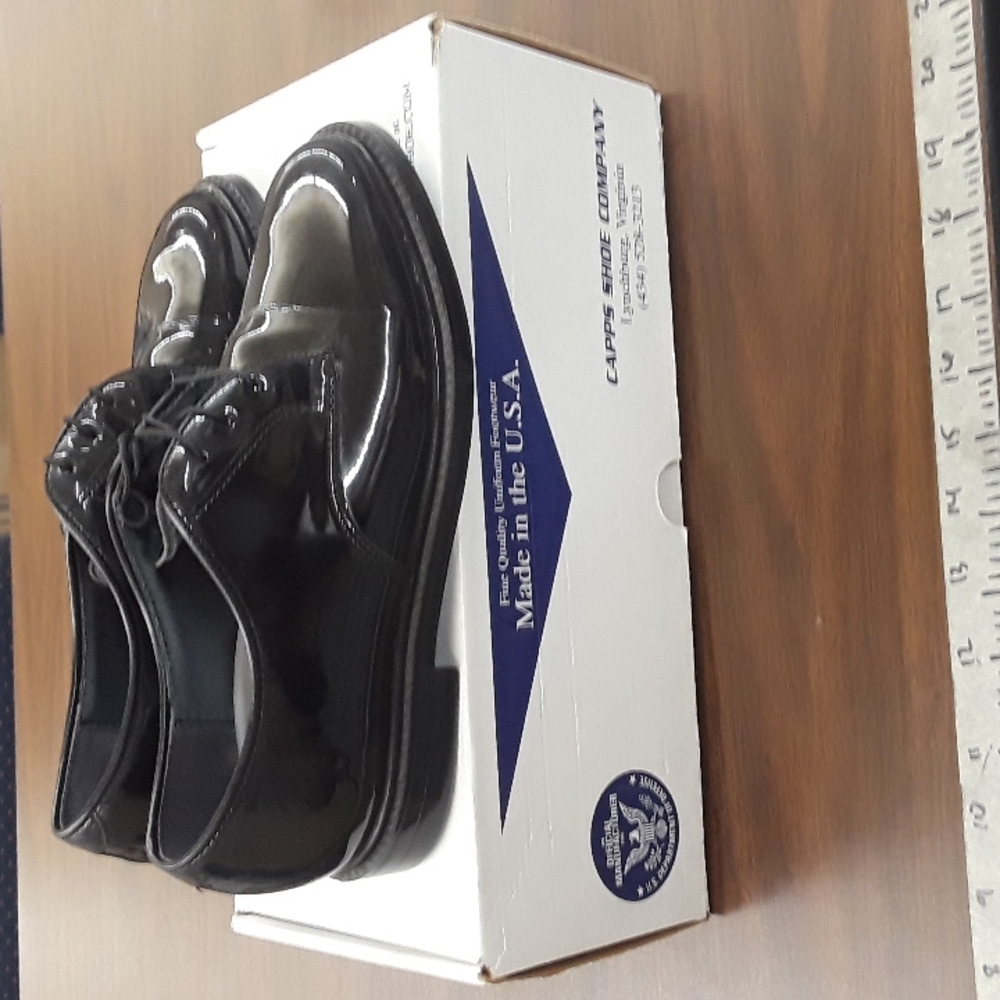 Capps Airlight Uniform Footwear oxford high shine mens shoes 7.5w 6/10/22
